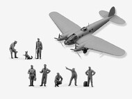  ICM Models  1/48 Airfield of the Luftwaffe bomber group. Heinkel He.111H-3, Luftwaffe ground personnel, airfield equipment - Pre-Order Item ICMDS4805