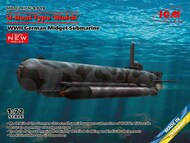 ICM Models  1/72 Molch Midget Submarine U-Boat Type 'Molch', WWII German Midget Submarine (100% new molds) NEW - IV quarter - Pre-Order Item ICMS019