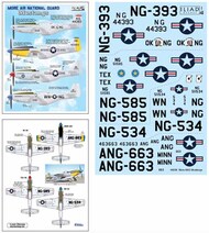  Iliad Design  1/48 More ANG/Air National Guard North-American P-51D Mustangs ILD48036