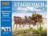  Imex Models  1/72 Stagecoach w/Horses & Figures Set IMX517