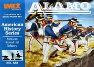 Alamo Mexican Round Hat Infantry Figure Set #IMX553