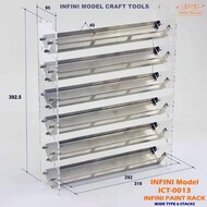  Infini Models  NoScale Paint Stand - Wide Type (40mm/1.57in width) with 6 Stacks INFICT0013