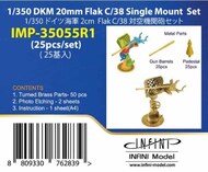  Infini Models  1/350 DKM 20mm Flak C/38 Single Mount Set INFIMP35055R1