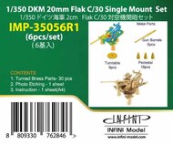  Infini Models  1/350 DKM 20mm Flak C/30 Single Mount Set INFIMP35056R1