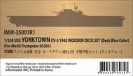 USS Yorktown CV-5 Wooden Deck (Deck Blue Color) Set (MRT/TRP kit) #INFIMW35001R1