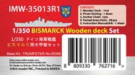 Infini Models  1/350 Bismarck Wooden Deck & Detail Set INFIMW35013R1