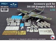 de Havilland DH-100 Vampire Mk.5 detail set OUT OF STOCK IN US, HIGHER PRICED SOURCED IN EUROPE #INF3204-0