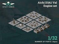 Aichi D3A1 Val Engine Detail Set (Infinity kit) #INF3206-4