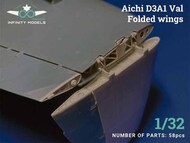 Aichi D3A1 Val Folded Wings Set (Infinity kit) #INF3206-7