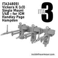 Handley-Page Hampden B Mk.I Vickers k set A (3 x single Vickers) #ITA348051