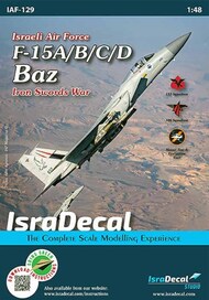  IsraDecal Studio  1/48 McDonnell F-15A/F-15B/F-15C/F-15D Eagle 'Baz' IAF-129