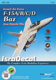  IsraDecal Studio  1/72 IAF McDonnell F-15A/F-15B/F-15C/F-15D Eagle 'Baz' 1:72 (IAF130) IAF-130