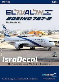  IsraDecal Studio  1/144 El-Al 'Dreamliner' Boeing 787-9 (designed to be used with Zvezda kits) IAF105