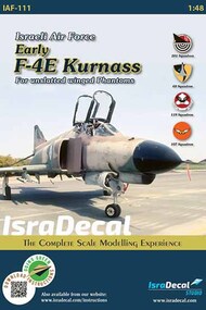  IsraDecal Studio  1/48 IAF Early McDonnell F-4E Phantom 'Kurnass' IAF111