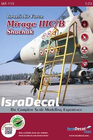  IsraDecal Studio  1/72 IAF Dassault Mirage IIIC/B 'Shachak' IAF115