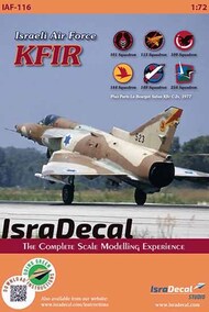  IsraDecal Studio  1/72 IAF 'Kfir' Decals for Kfir's IAF116