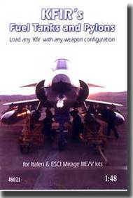 IsraCast  1/48 IAF Kfir Fuel Tanks & Pylons for ITA Mirage IIIE/V (Resin) (D)<!-- _Disc_ --> ISDC48021