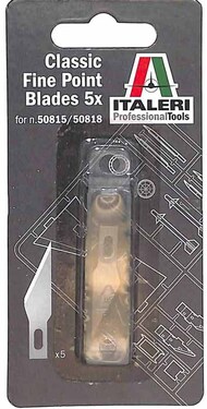  Italeri  NoScale Tools - Classic Fine Point Blades (5pcs) ITA50824