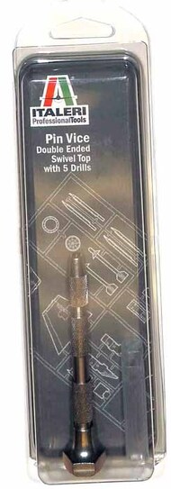 Tools - Pin Vise Double Ended Swivel Top with 5 Drill Bits #ITA50831