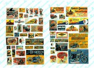  JL Innovative Design  HO 1920-50's Vintage Motorcycle Posters/Signs (59) JLI304