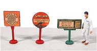  JL Innovative Design  HO Vintage Sinclair Gas Station Curb Signs (3) JLI466
