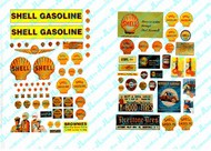 1940-50's Vintage Shell Gas Station Posters/Signs (92) #JLI488