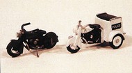  JL Innovative Design  HO 1947 Motorcycles (2) 1 w/Tri-Cycle Servi-Car Metal Kit JLI903