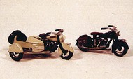  JL Innovative Design  HO 1947 Motorcycles: 1 w/Saddle Bag & 1 w/Streamline Sidecar Metal Kit JLI904