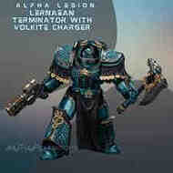 Joy Toy Warhammer-40k  NoScale Alpha Legion Lernaean Terminator with Volkite Charger JT01277