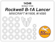  KV Models  1/144 Rockwell B-1A Lancer + wheels masks KV14346