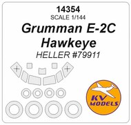  KV Models  1/144 Grumman E-2 Hawkeye + wheels masks KV14354