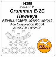  KV Models  1/144 Grumman E-2C Hawkeye + wheels masks KV14355