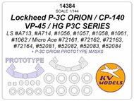 Lockheed P-3C ORION / CP-140 / VP-45 / HG P3C SERIES + wheels masks #KV14384
