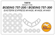  KV Models  1/144 Boeing 757-200 / Boeing 757-300 masks KV14414