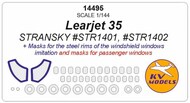 Gates Learjet 35 + wheels masks #KV14495