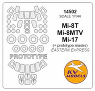  KV Models  1/144 Mil Mi-8 / Mi-17 + prototype masks and wheels masks KV14502