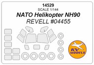  KV Models  1/144 NH Industries NH90 canopy paint mask AND wheel paint mask masks KV14529