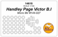  KV Models  1/144 Handley-Page Victor B.I + wheels masks* KV14615