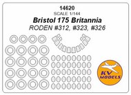 Bristol 175 Britannia canopy paint mask AND wheel paint mask masks #KV14620