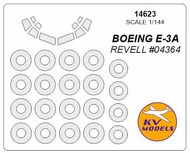  KV Models  1/144 NEW! Boeing E-3A Sentry AWACS canopy paint mask AND wheel paint mask masks KV14623