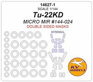  KV Models  1/144 Tupolev Tu-22KD - Double-sided masks and wheels masks KV14627-1