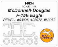  KV Models  1/144 McDonnell-Douglas F-15E Eagle + wheels masks KV14634
