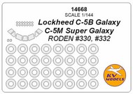 NEW! Lockheed C-5B Galaxy / C-5M Super Galaxy + masks for wheels #KV14668