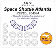  KV Models  1/144 Space Shuttle Atlantis (REVELL #04544) + wheels masks KV14670