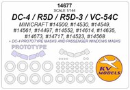 Douglas DC-4 / R5D / R5D-3 / VC-54C + wheels masks #KV14677