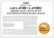  KV Models  1/144 LET L-410 masks KV14860