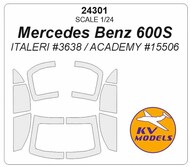 KV Models  1/24 Mercedes Benz 600S KV24301