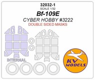 Bf.109E + wheels masks (Double sided) #KV32032-1