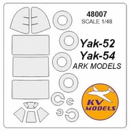  KV Models  1/48 Yakovlev Yak-52 / Yak-54 + wheels masks KV48007
