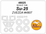  KV Models  1/48 Sukhoi Su-25 + wheels masks KV48025